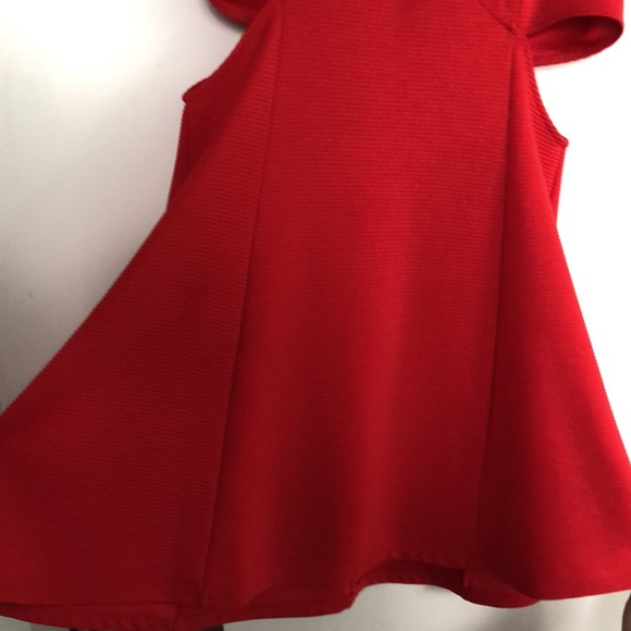 TOPSHOP Fit & Flare Mini Dress with Cutouts - Picture 2 of 5